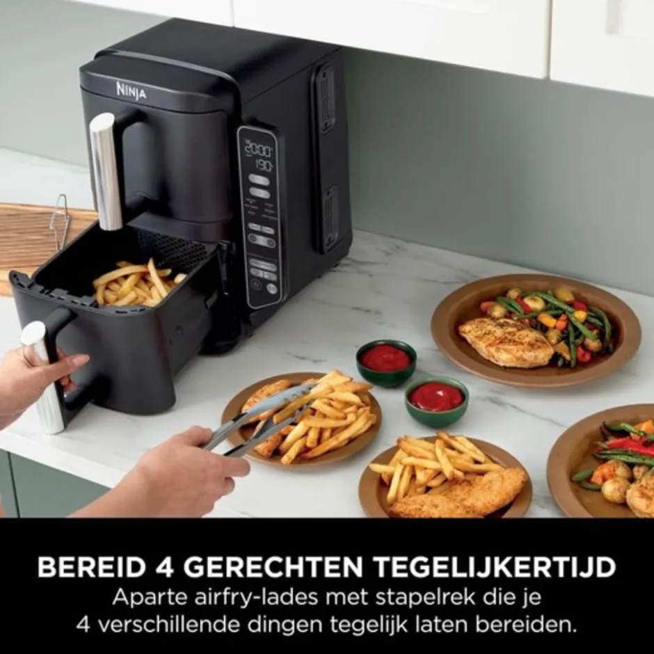 Ninja Double Stack Dubbele Airfryer XXL SL300EU< Frituurpannen En Airfryers
