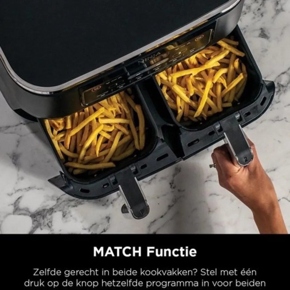 Ninja Dubbele Airfryer XXL AF300EU< Verrassend Elektronica|Frituurpannen En Airfryers