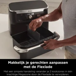 Ninja Mega Dubbele Airfryer XXL AF500EU< Frituurpannen En Airfryers