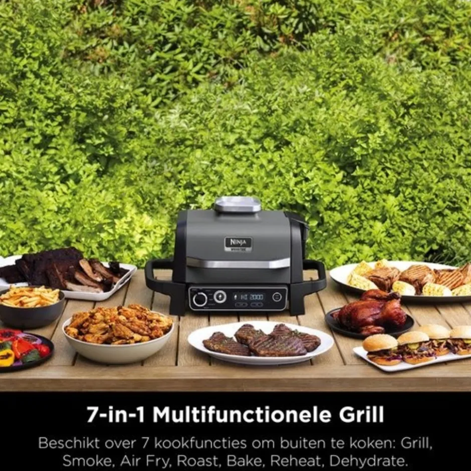 Ninja Woodfire 7-in-1 Elektrische Barbecue OG701EU< Keuken