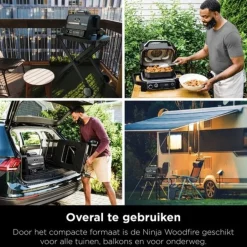 Ninja Woodfire 7-in-1 Elektrische Barbecue OG701EU< Keuken