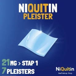 Niquitin Clear Pleister Stap 1 - 21 mg - Nicotinepleister< Stoppen Met Roken