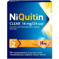 Clear Pleister Stap 2 - 14 mg - Nicotinepleister|Niquitin Online
