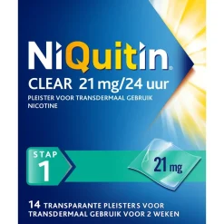 Clear Pleister Stap 1 - 21 mg - Nicotinepleister|Niquitin Outlet