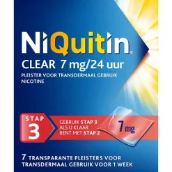 Clear Pleister Stap 3 - 7 mg - Nicotinepleister|Niquitin Sale