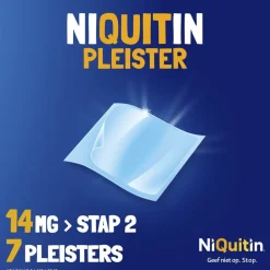 Niquitin Clear Pleister Stap 2 - 14 mg - Nicotinepleister< Stoppen Met Roken