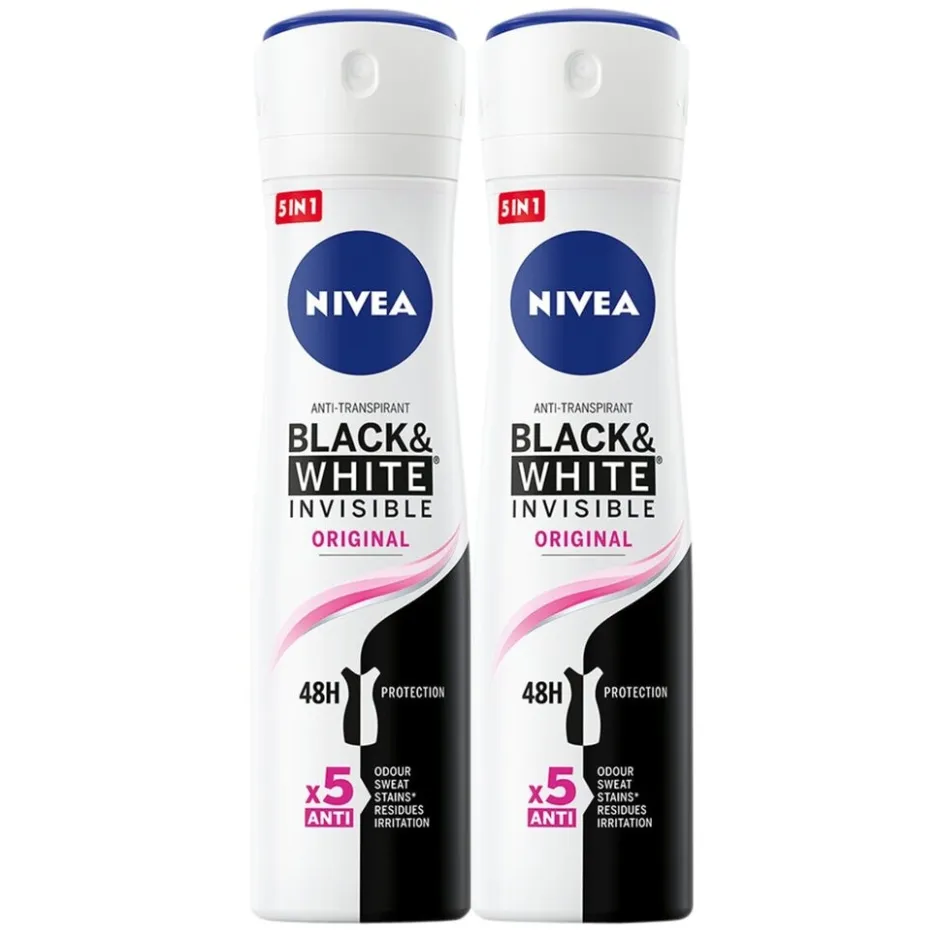 Black & White Invisible Original Antitranspirant Spray|Nivea Discount