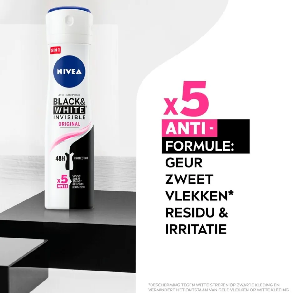 Black & White Invisible Original Antitranspirant Spray|Nivea Discount