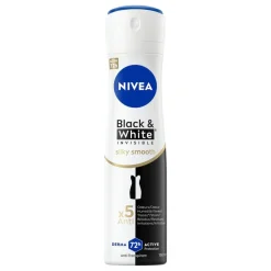 Nivea Black & White Invisible Silky Smooth Antitranspirant Spray< Deospray