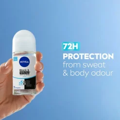 Black & White Invisible Pure Antitranspirant Roller|Nivea Hot