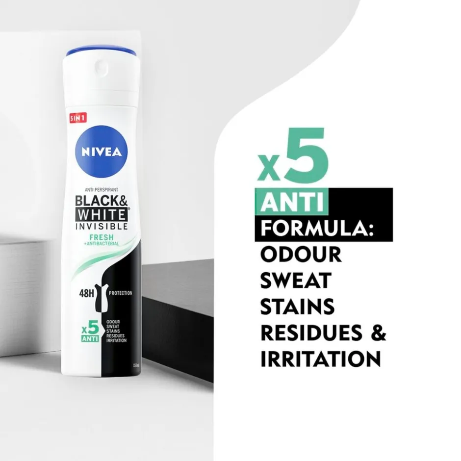 Nivea Black & White Invisible Fresh Antitranspirant Spray< Deospray