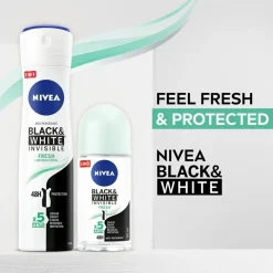 Nivea Black & White Invisible Fresh Antitranspirant Spray< Deospray