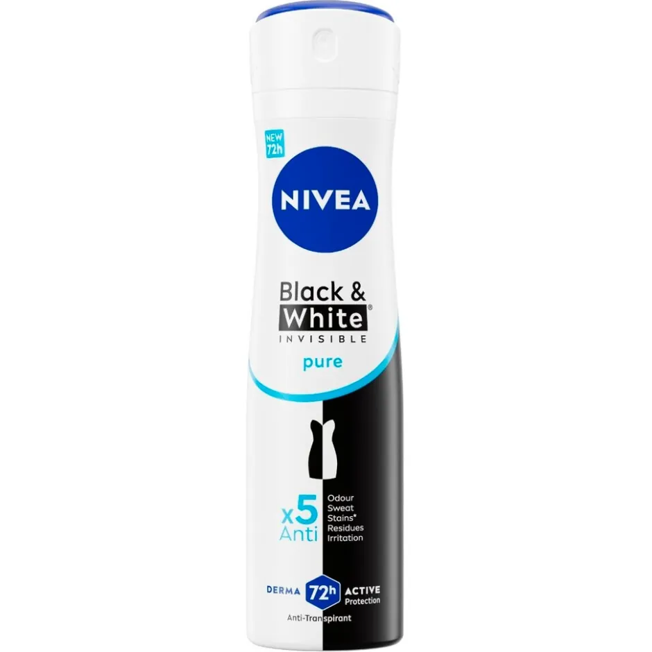 Nivea Black & White Invisible Pure Antitranspirant Spray< Deospray