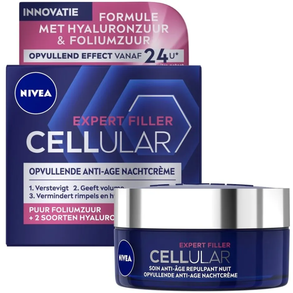 NIVEA Cellular Expert Filler Anti-Age Nachtcrème|Nivea Skincare Discount