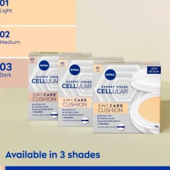 NIVEA Cellular Expert Finish 03 Medium Dark SPF15 3-In-1 Care Cushion Foundation|Nivea Skincare Best