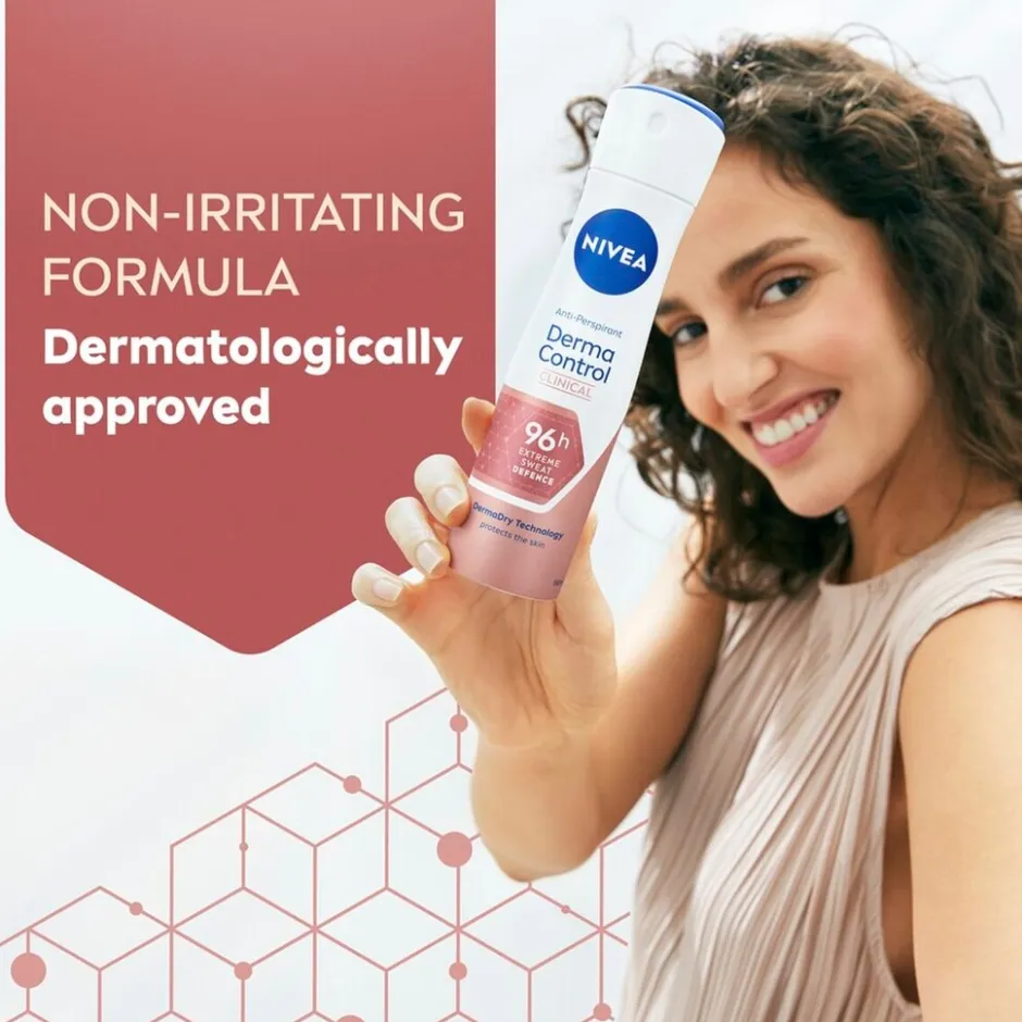 Derma Dry Control Antitranspirant Spray|Nivea Hot