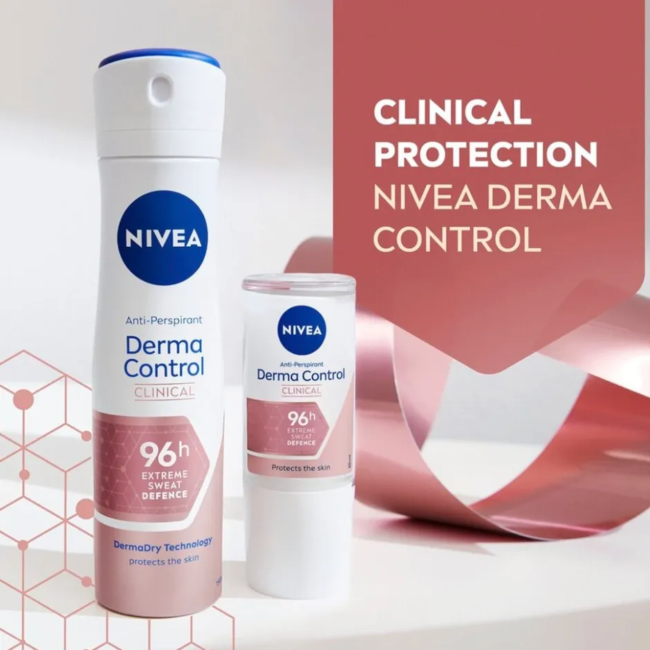 Derma Dry Control Antitranspirant Spray|Nivea Hot