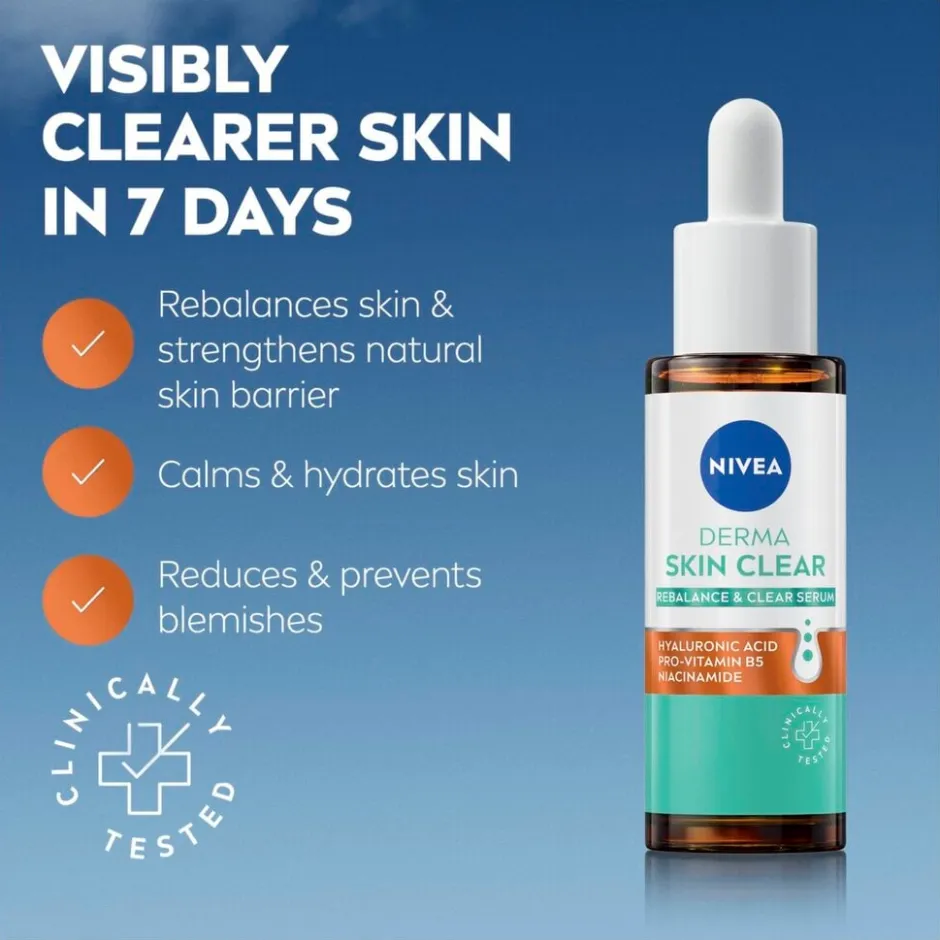 Nivea Skincare NIVEA Derma Skin Clear Zuiverend en Kalmerend Serum< Serum