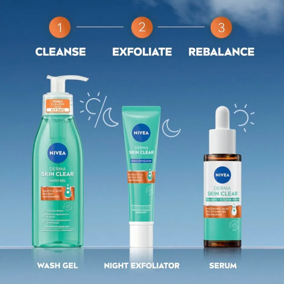 Nivea Skincare NIVEA Derma Skin Clear Zuiverend en Kalmerend Serum< Serum