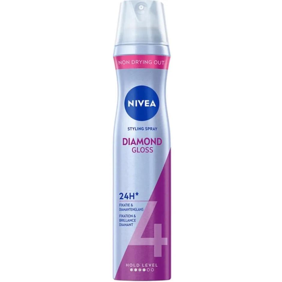 Nivea Diamond Gloss Care Hold 4 Styling Hairspray< Haarlak
