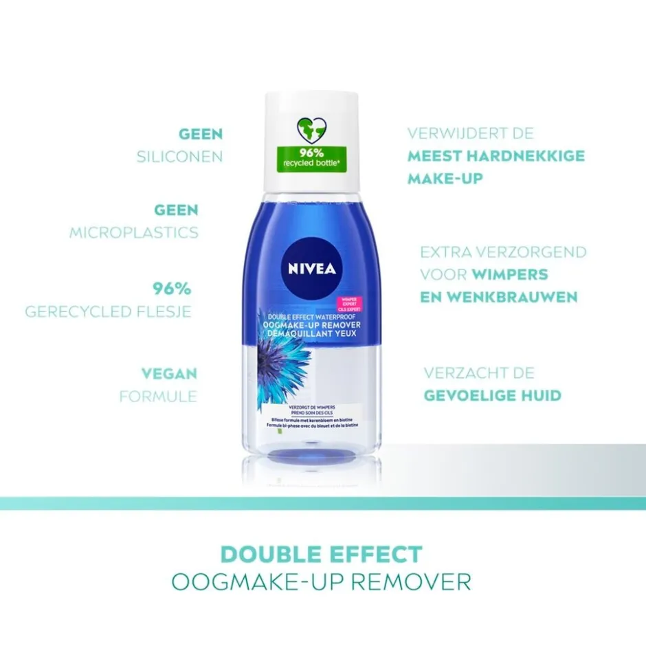 Nivea Skincare NIVEA Double Effect Oogmake-Up Remover< Gezichtsreiniging