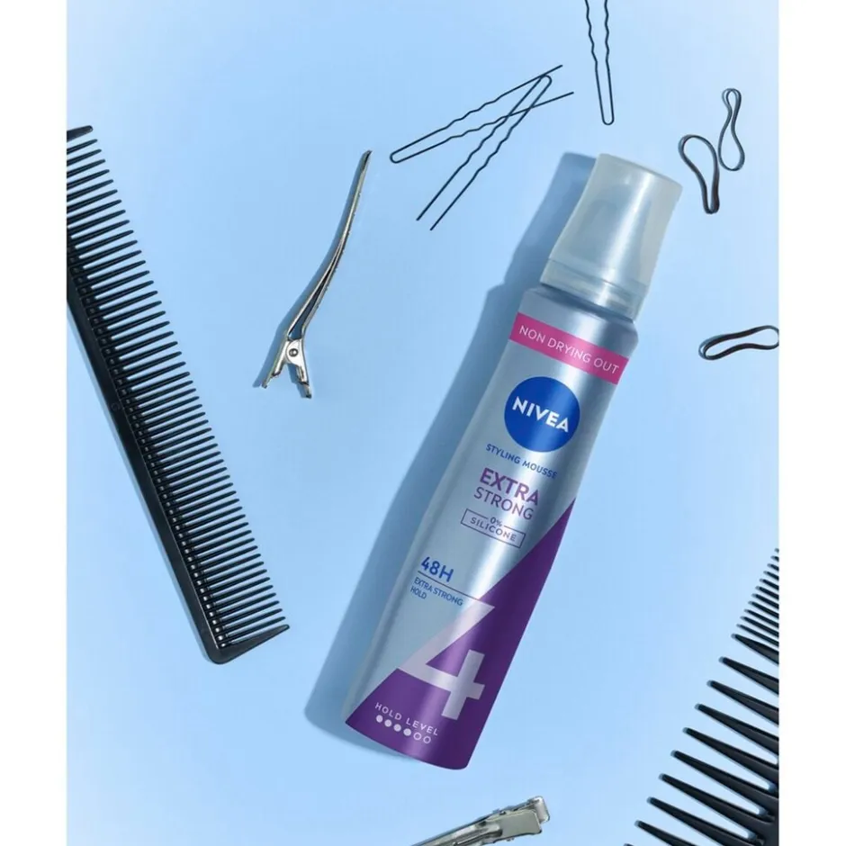 Nivea Hold 4 Extra Strong Styling Mousse< Haarmousse