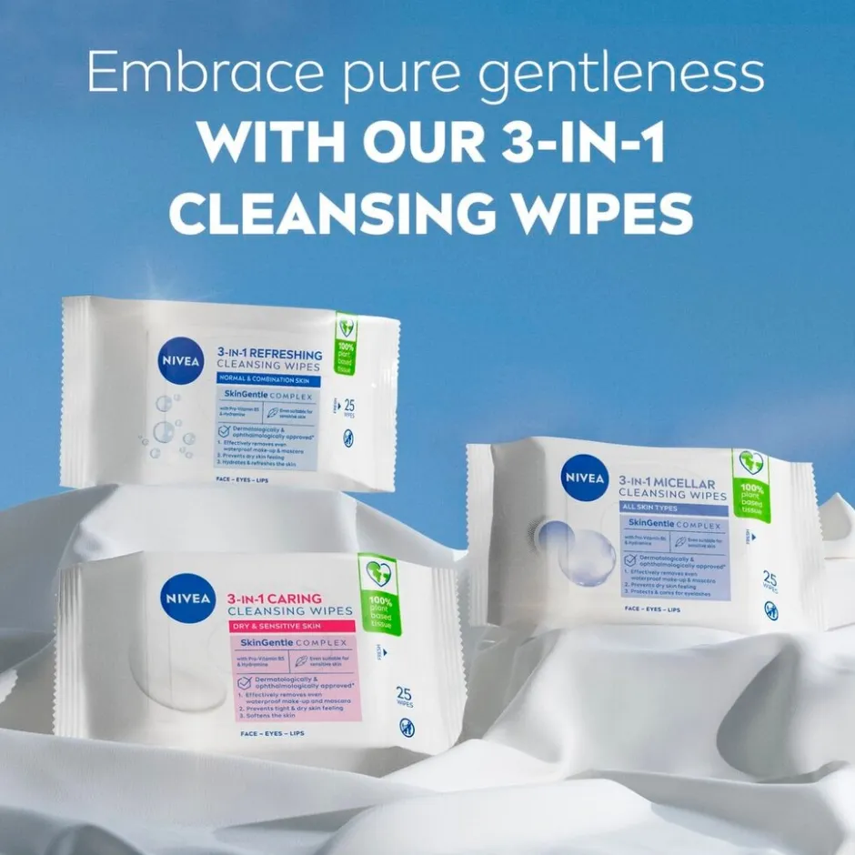 NIVEA 3-In-1 Reinigingsdoekjes|Nivea Skincare Online