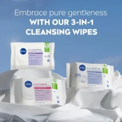 Nivea Skincare NIVEA 3-In-1 Sensitive Reinigingsdoekjes< Gezichtsreiniging