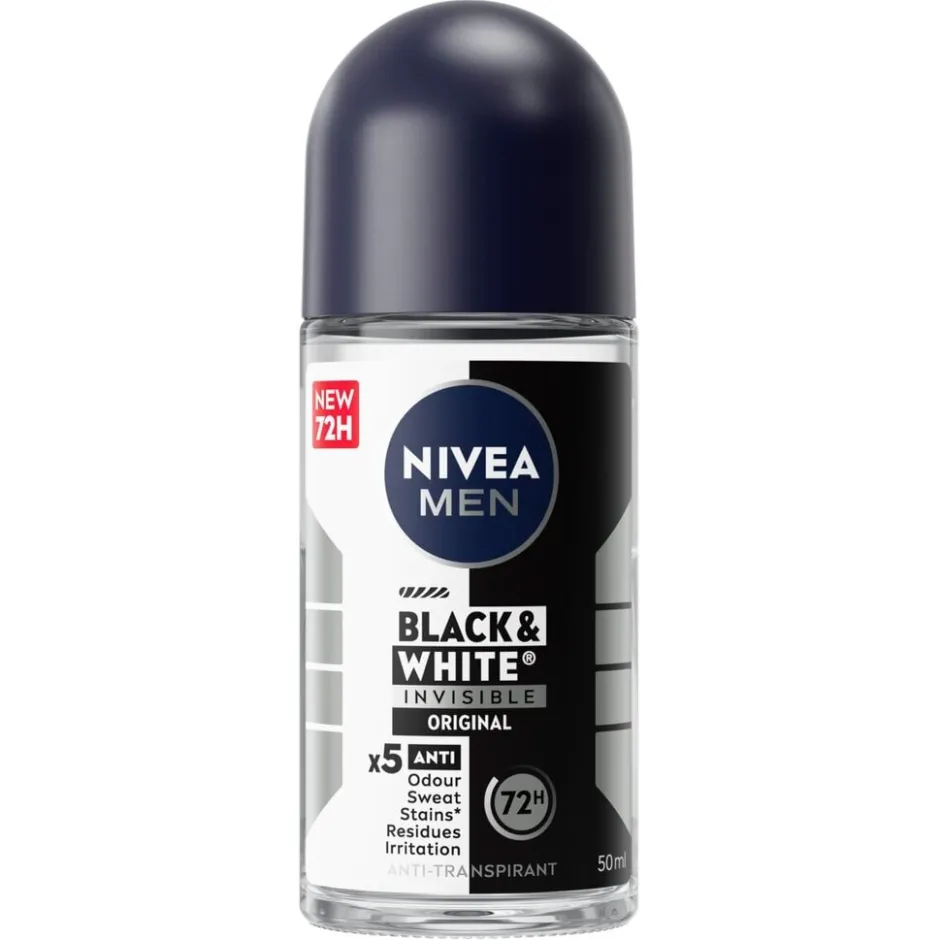 Black & White Invisible Original Antitranspirant Roller|Nivea Men Hot