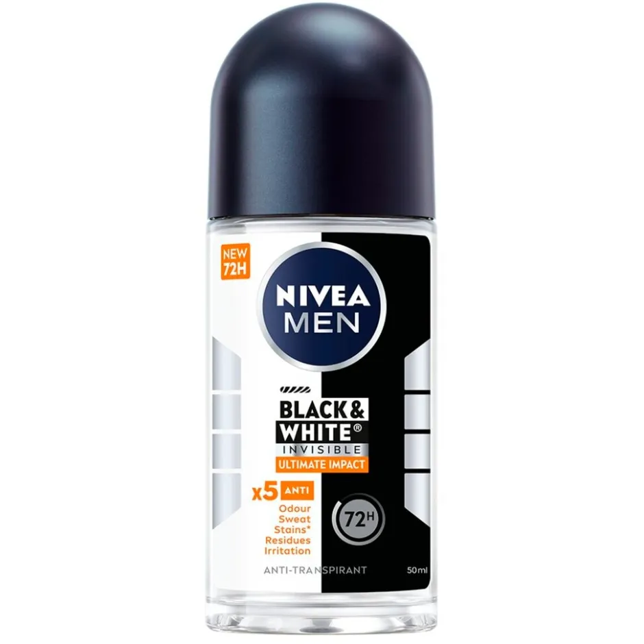 Nivea Men Black & White Invisible Ultimate Impact Antitranspirant Roller< Deoroller