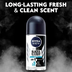 Black & White Invisible Fresh Antitranspirant Roller|Nivea Men New