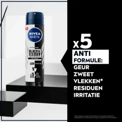 Nivea Men Black & White Invisible Original Antitranspirant Spray< Deospray