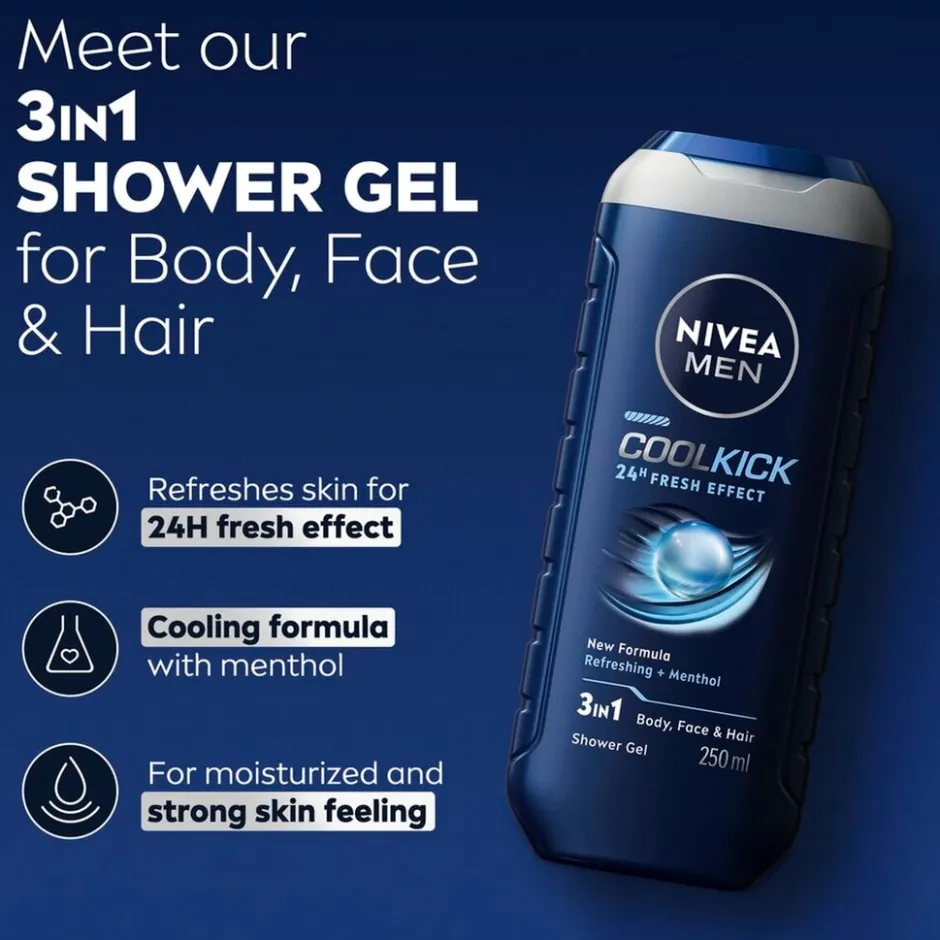 Nivea Men Cool Kick Douchegel< Douchegel