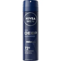 Deep Black Carbon Dark Wood Antitranspirant Spray|Nivea Men Best