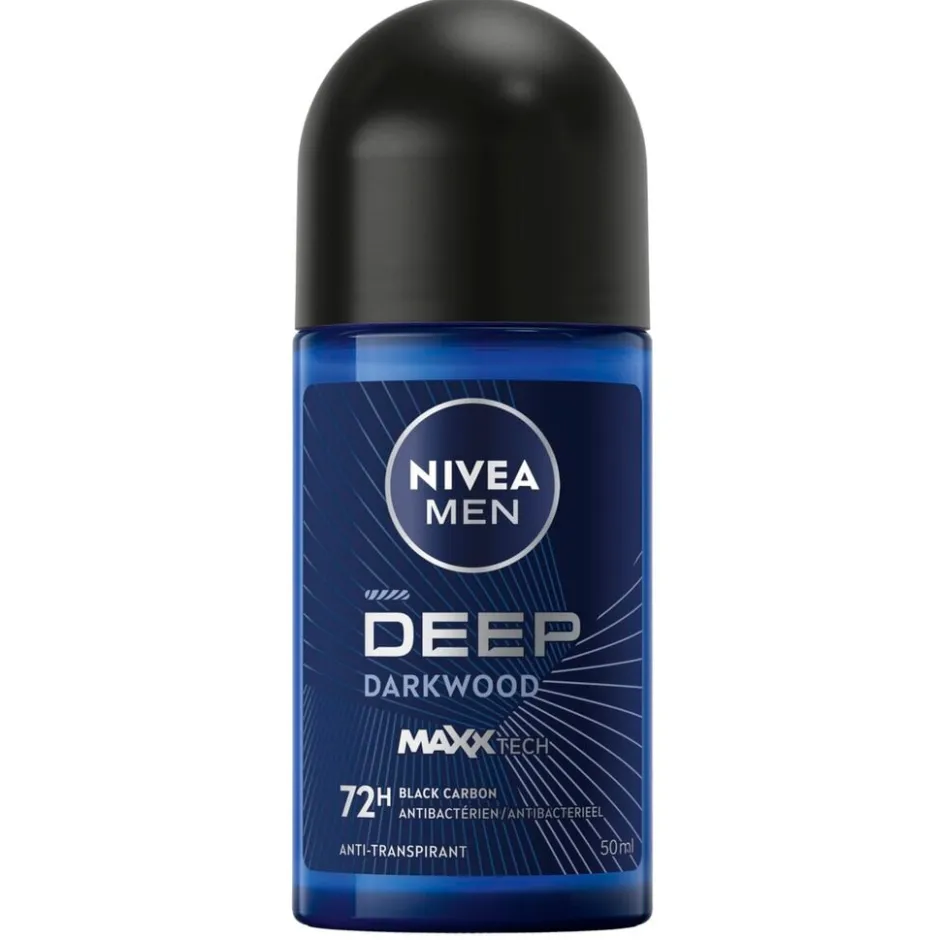 Deep Black Carbon Dark Wood Antitranspirant Roller|Nivea Men Sale