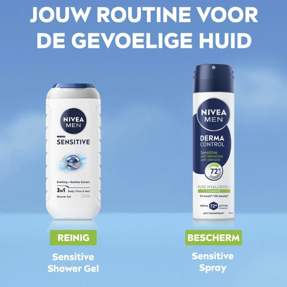 Derma Control Sensitive Antitranspirant Spray|Nivea Men Sale