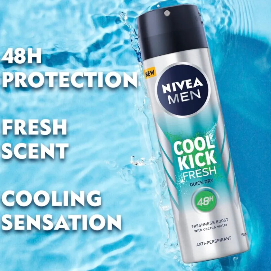 Fresh Kick Antitranspirant Spray|Nivea Men Hot