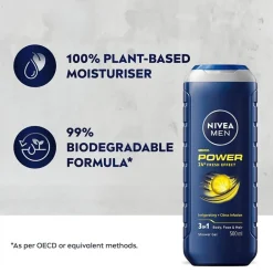 Power 24H Fresh Effect 3-in-1 Douchegel|Nivea Men Online