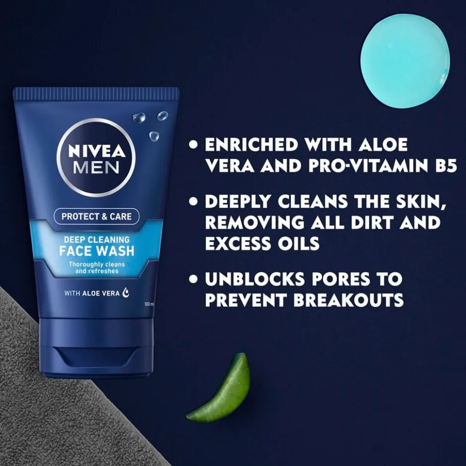 Nivea Men Protect & Care Verfrissende Face Wash< Gezichtsreiniging Mannen