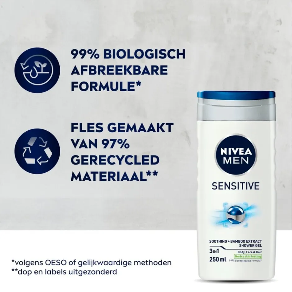 Sensitive 3-in-1 Douchegel|Nivea Men Online