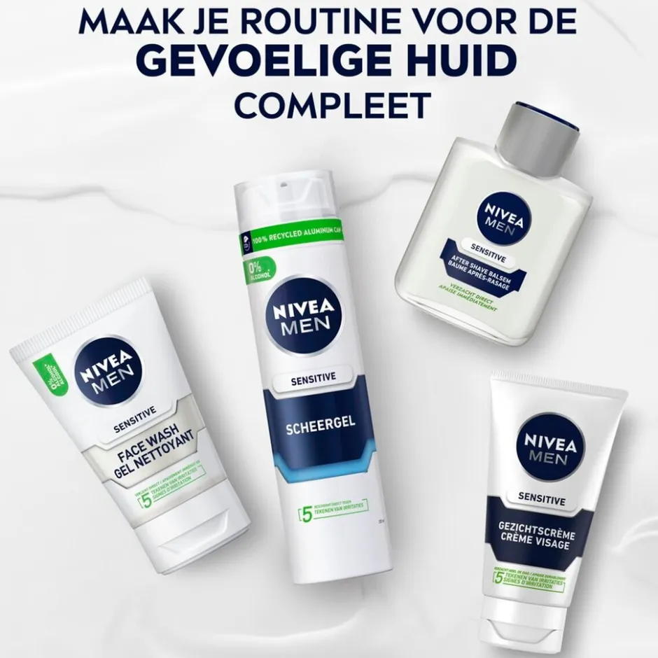 Nivea Men Sensitive Scheerschuim<Heren Scheerschuim En Scheergel