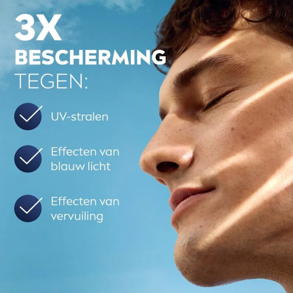Nivea Men SPF30 Sensitive Dagelijkse Beschermende Hydraterende Crème< Gezichtscreme Mannen