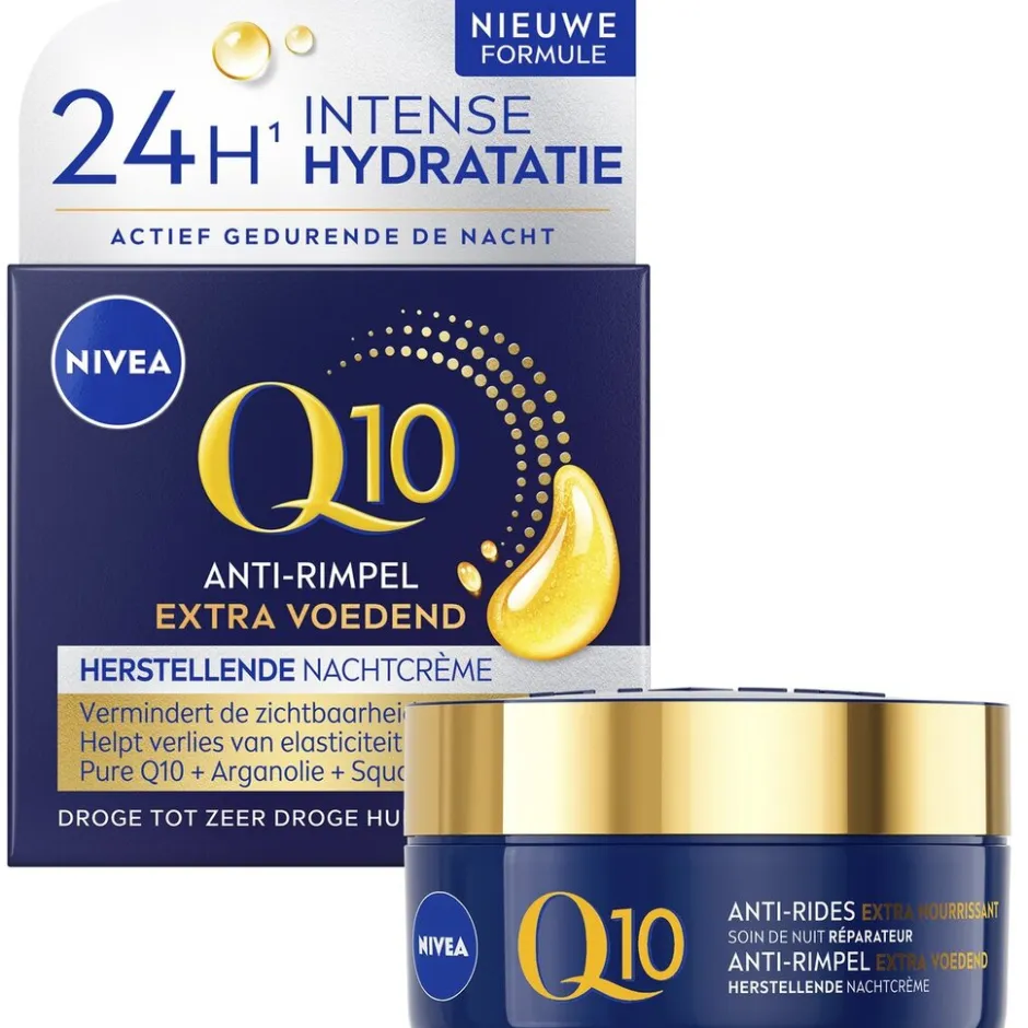 NIVEA Q10 Power Extra Voedende Anti-Rimpel Nachtcrème|Nivea Skincare Clearance