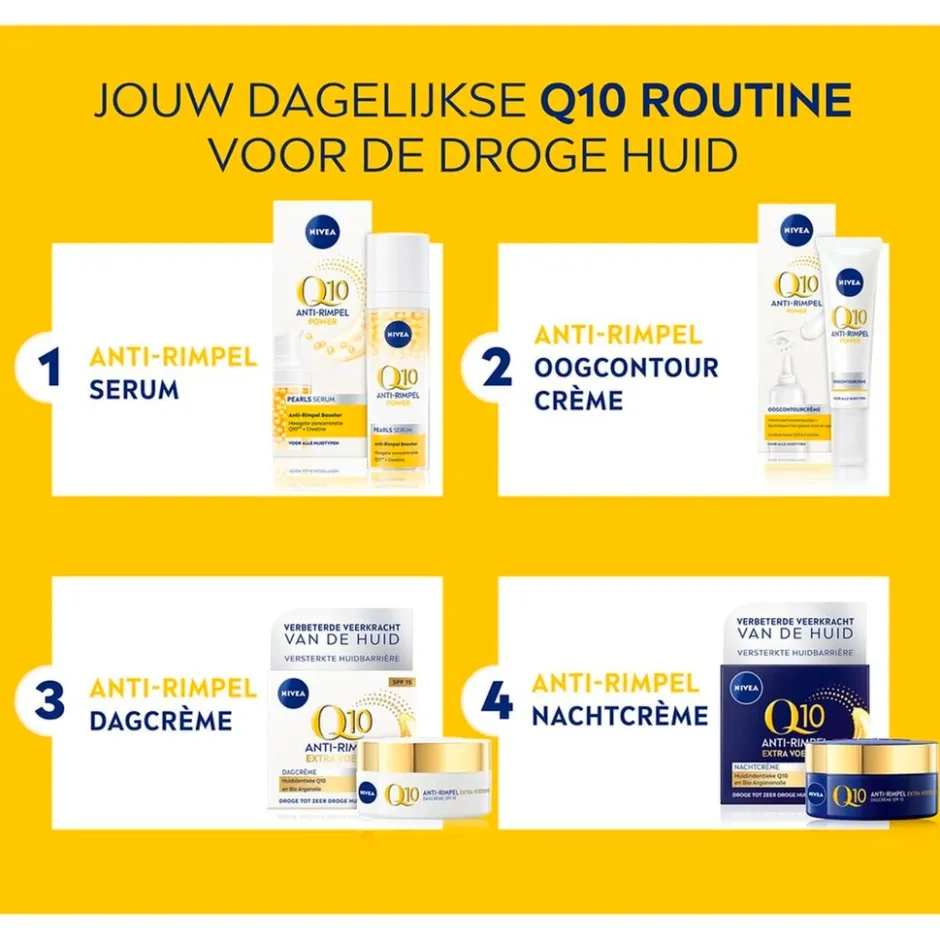 NIVEA Q10 Power Extra Voedende Anti-Rimpel Nachtcrème|Nivea Skincare Clearance