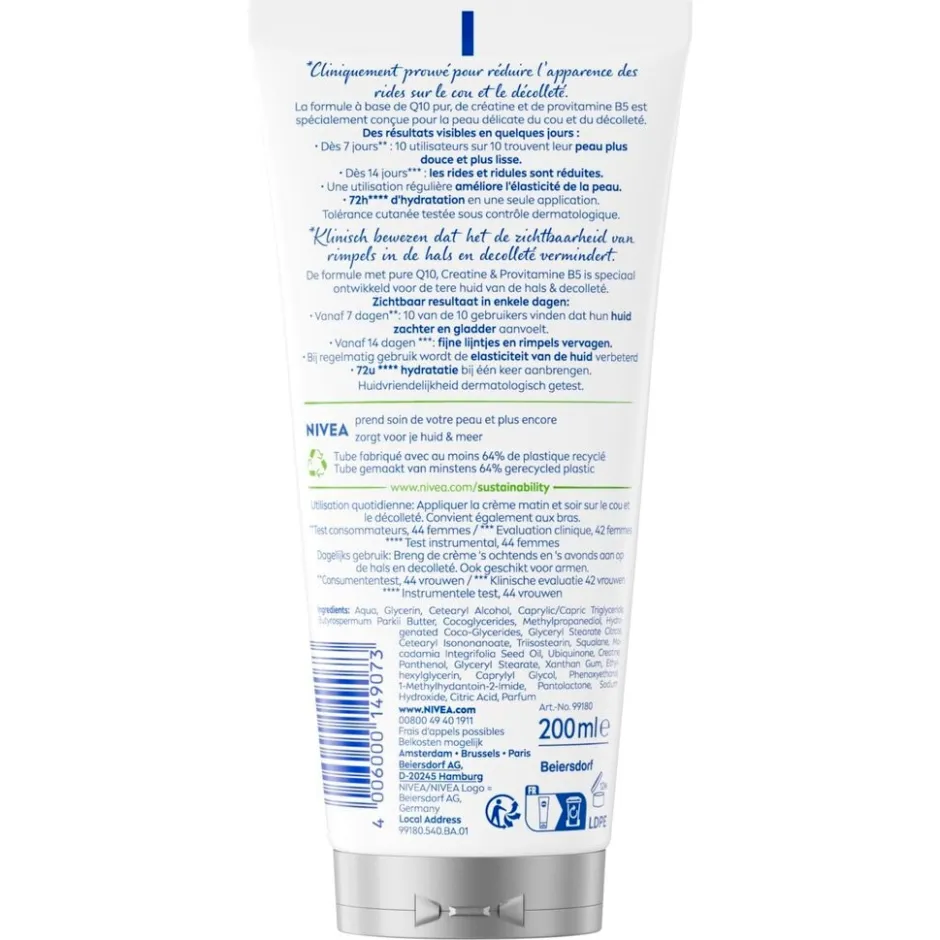 Nivea Q10 Verstevigend + Anti-Rimpel Crème voor Hals en Decolleté< Bodycremes|Dagcreme