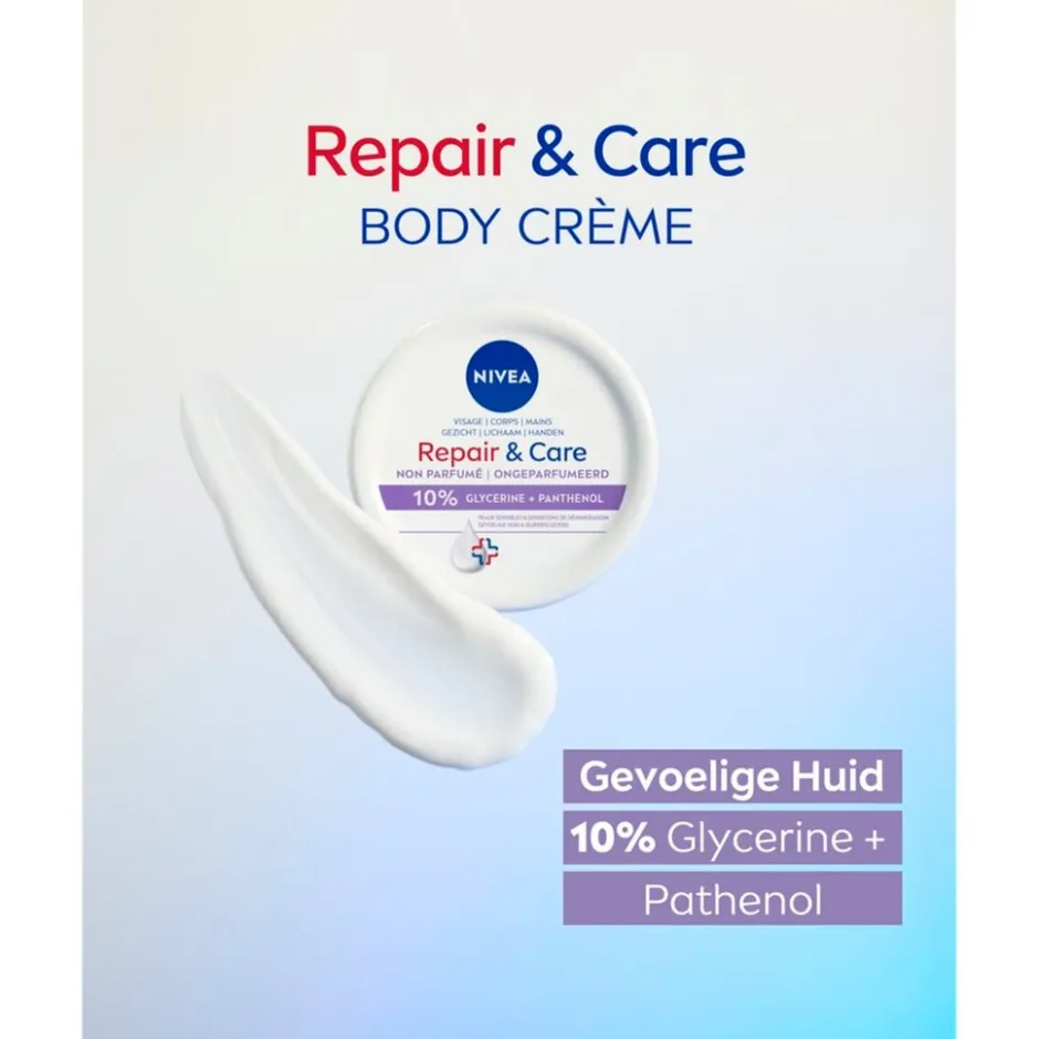 Repair & Care Fragrance Free Bodycrème|Nivea Sale
