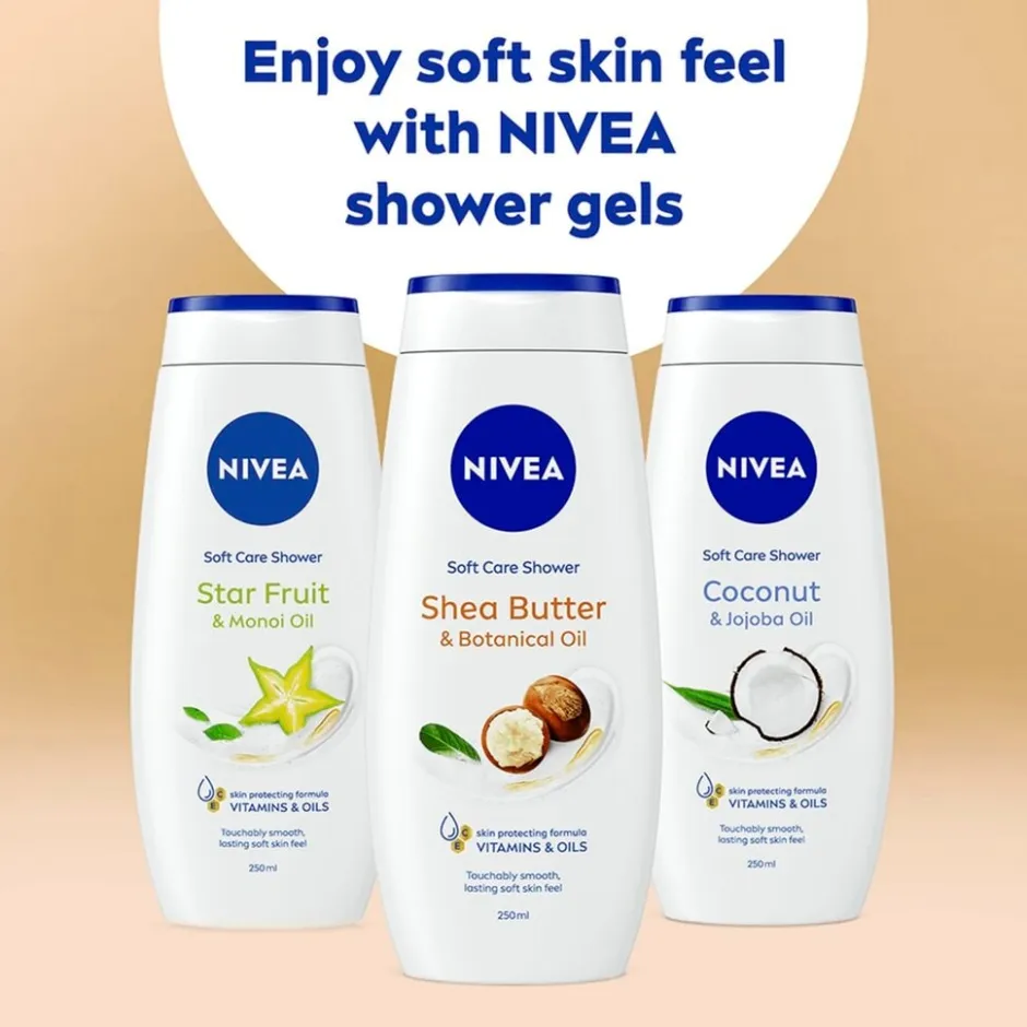 Soft Care Shower Shea Butter & Botanical Oil Douchegel|Nivea Best
