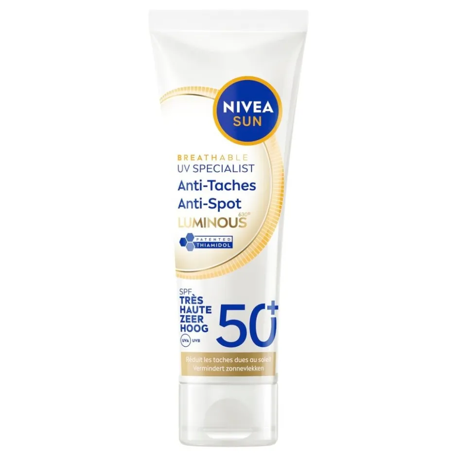 Nivea Sun Breathable UV Specialist Luminous630 Anti-Spot SPF50+ Zonnefluïde< Zonnebrand