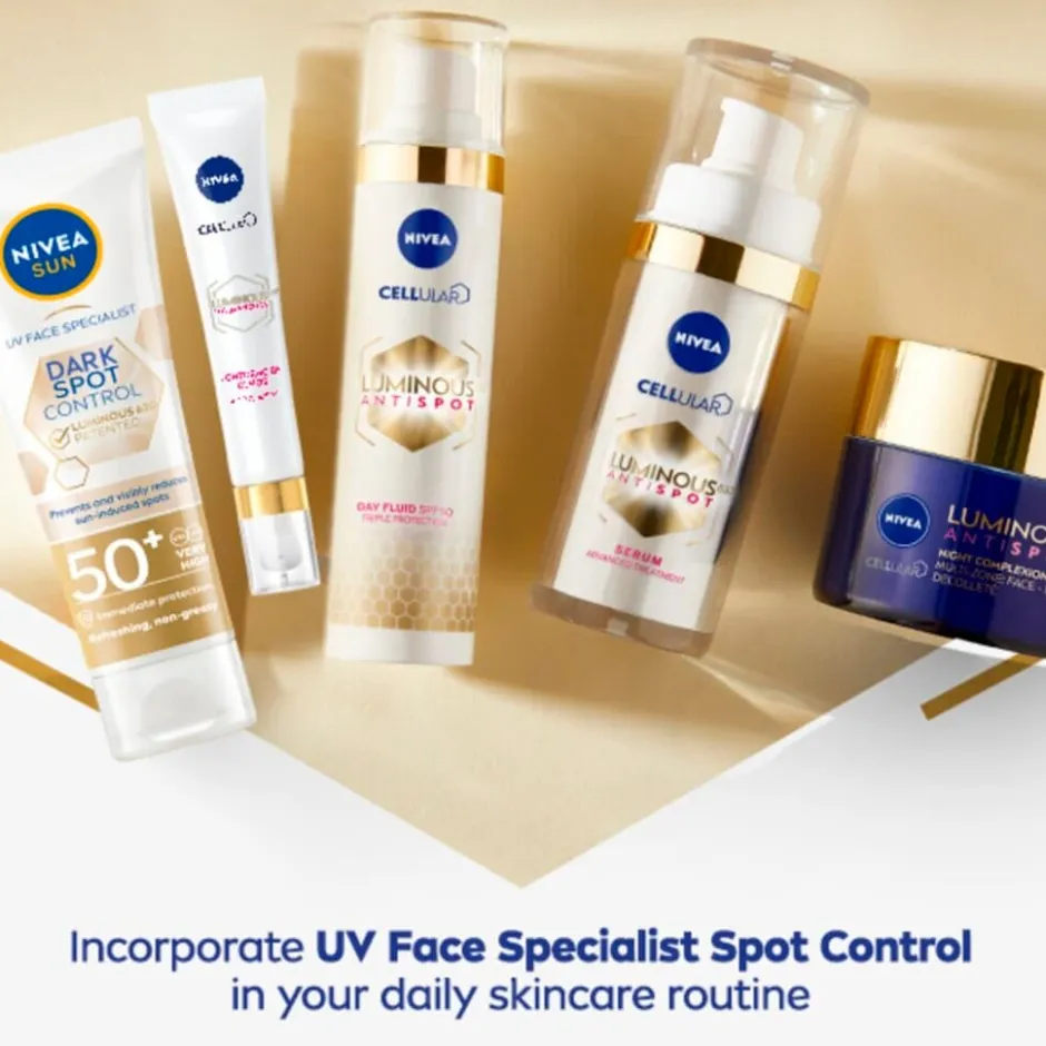 Nivea Sun Breathable UV Specialist Luminous630 Anti-Spot SPF50+ Zonnefluïde< Zonnebrand