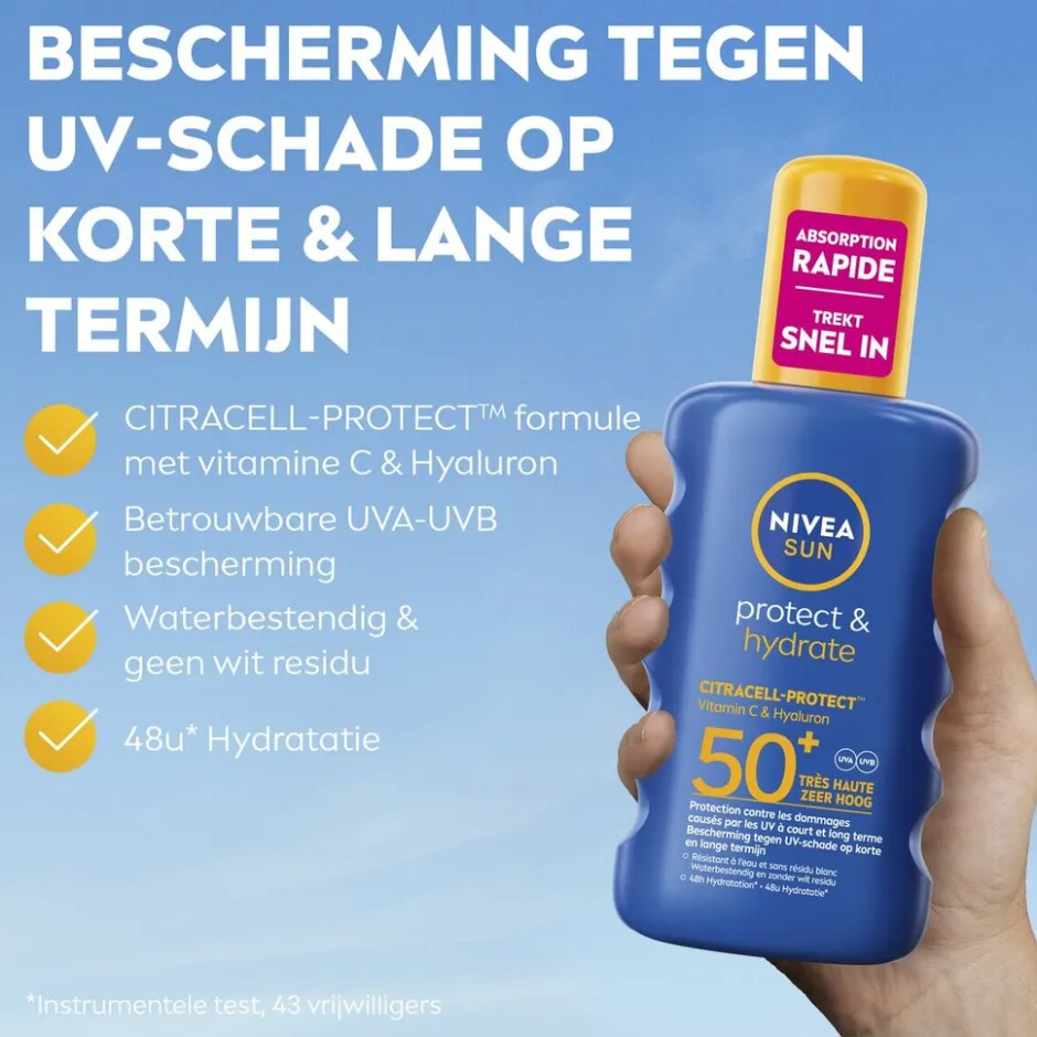 Protect & Hydrate SPF50+ Zonnebrandspray|Nivea Sun Sale